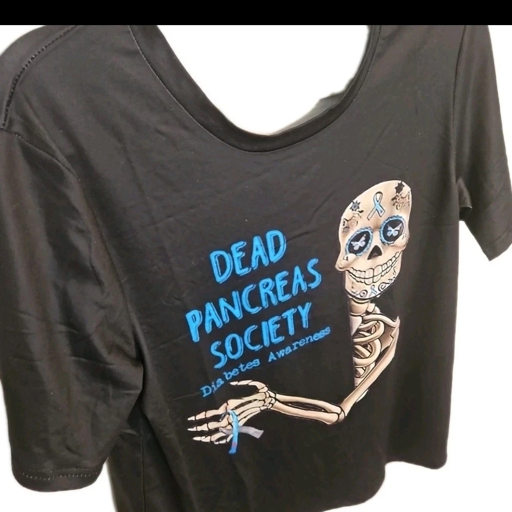 Black Graphic Tee - Dead Pancreas Society